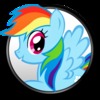 Meu querido ponei rainbow dash 2b1